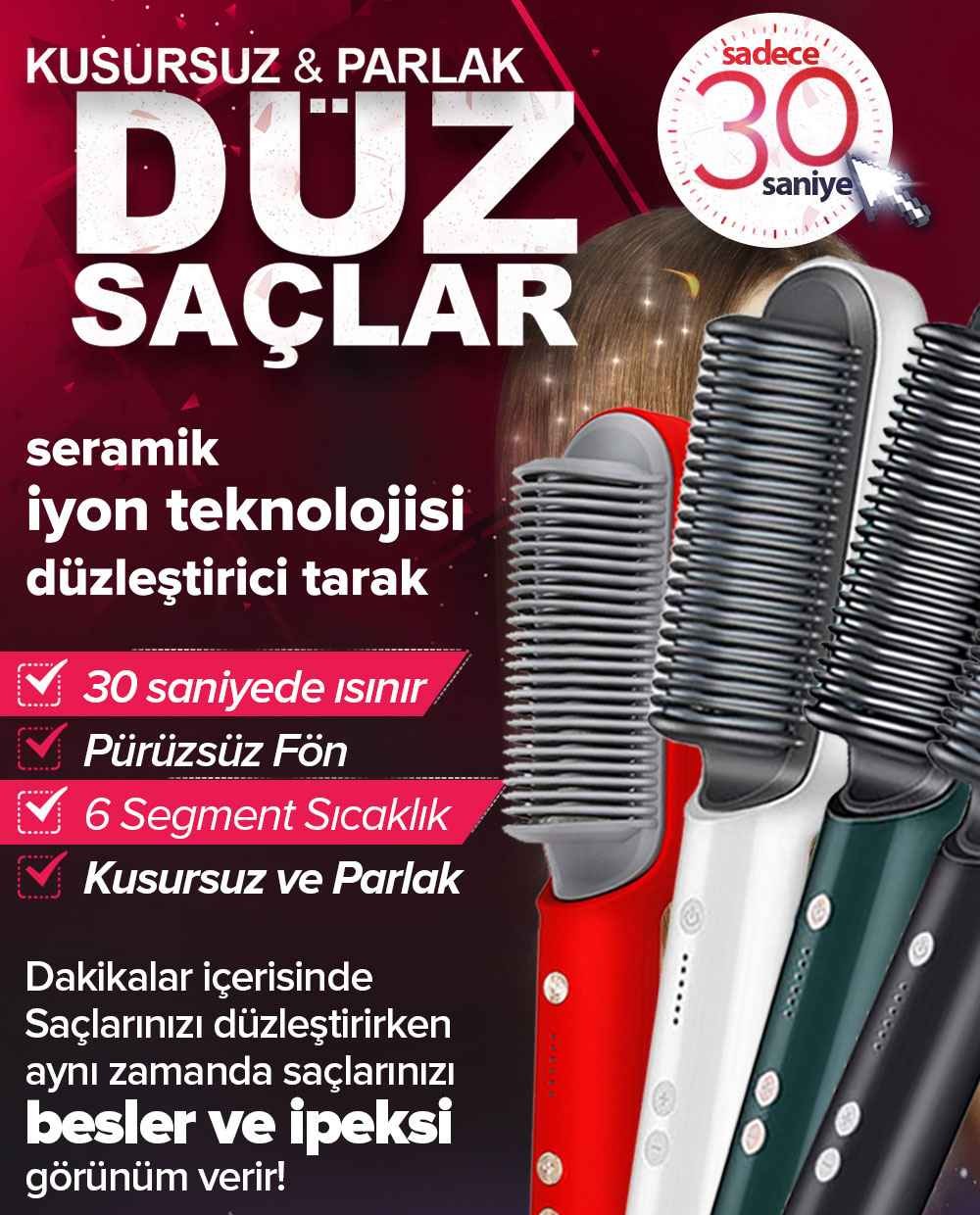 SERAMİK SAÇ DÜZLEŞTİRİCİ